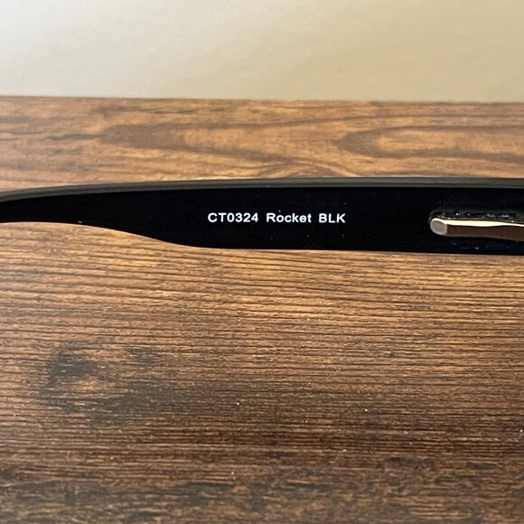 Foster Grant Rocket Black Rectangular Eyeglass Frames Only 53-17-140 mm - Picture 3 of 8